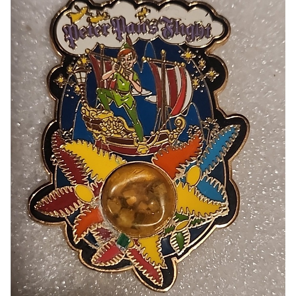 Vintage Disney Pin Peter Pans Flight Piece of Disney History LE 41780 ERROR READ